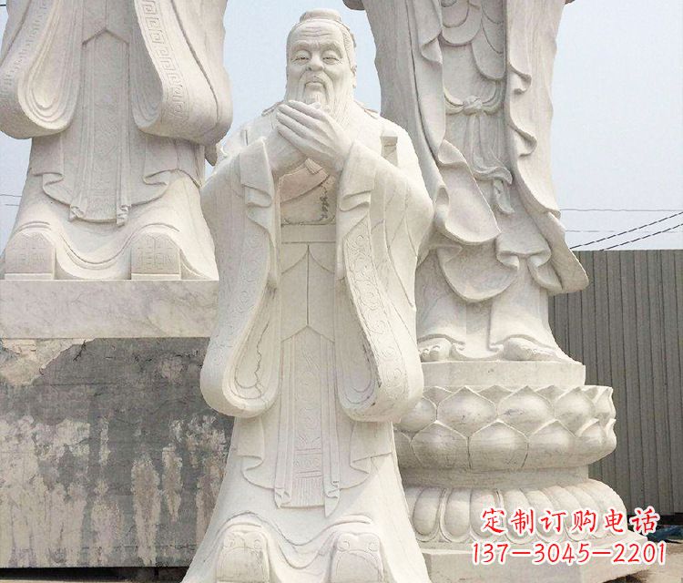 金华领雕塑让孔子神态永驻——孔子三雕像