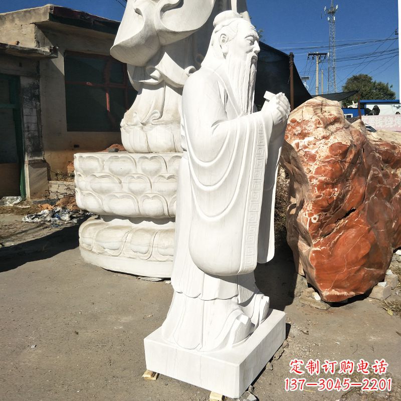 金华用艺术雕刻一流品质体验传承历史的孔子石雕