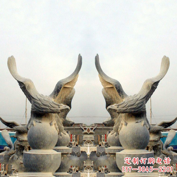 金华老鹰青石雕塑