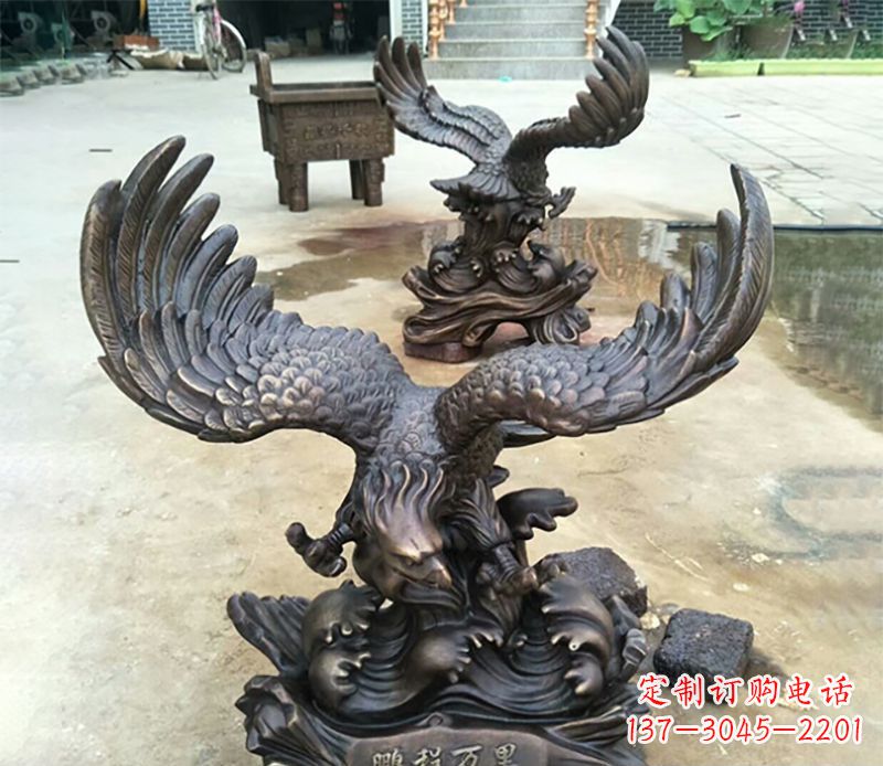 金华老鹰铜雕 (2)