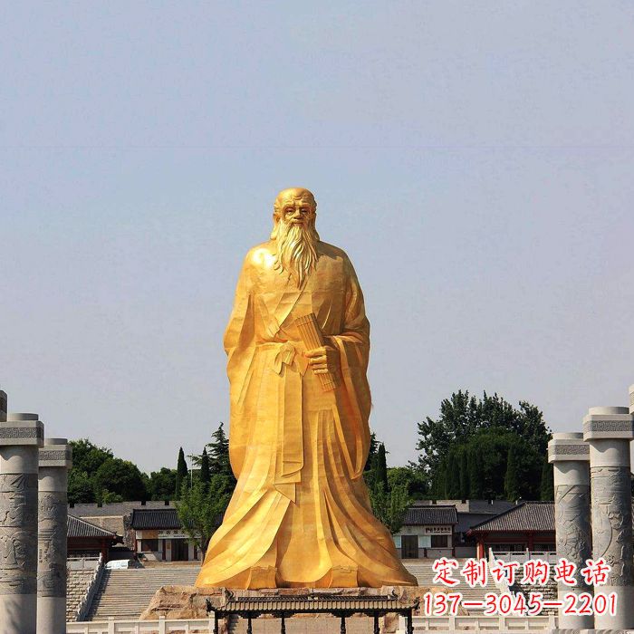 金华经典人物老子雕像,表达真情