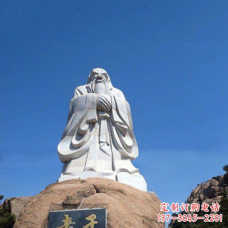 金华经典的老子雕像,手工制作的沉思之作