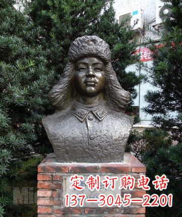 金华领雕塑:全国首创雷锋青铜胸像