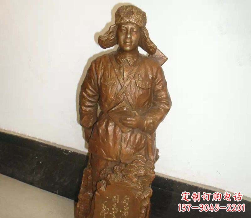 金华纪念雷锋的精美铜雕