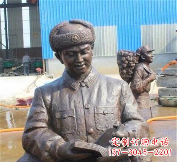 金华中领雕塑:雷锋名人铜雕