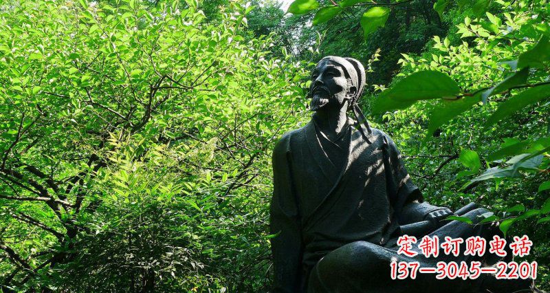 金华李白铜雕,精致细腻,让你收藏永不凋谢