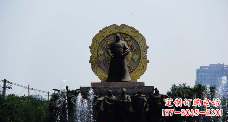 金华李世民古代名人铜雕
