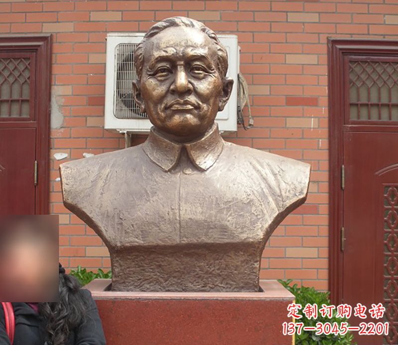 金华李四光头像铜雕