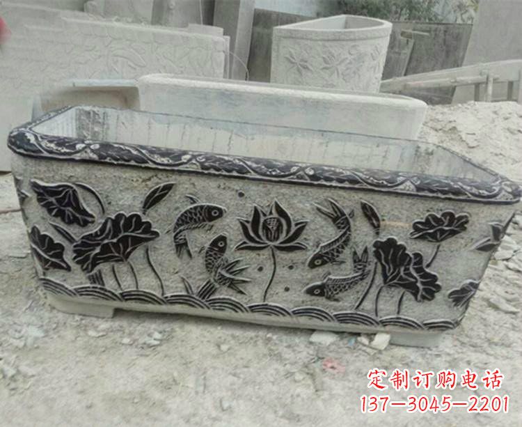 金华浮雕仿古式水缸雕塑,令人惊艳