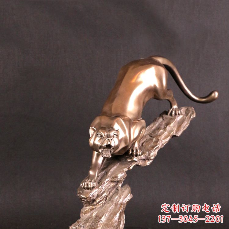 金华猎豹玻璃钢雕塑——高级定制精美雕塑