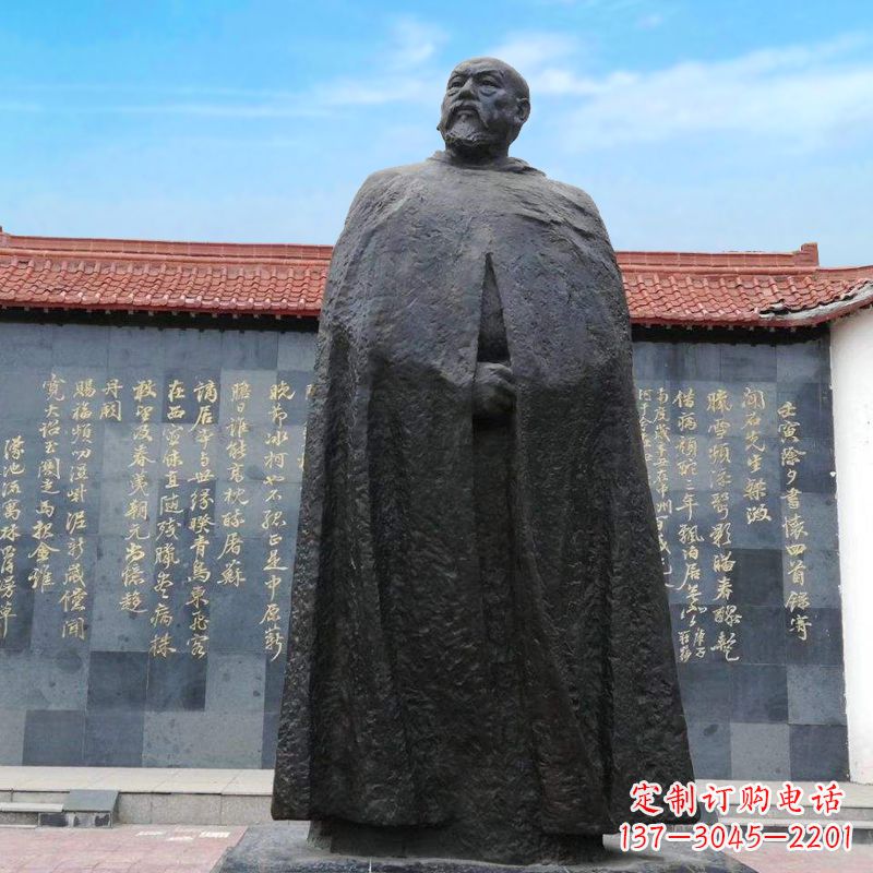 金华精美手工雕刻林则徐铜雕像