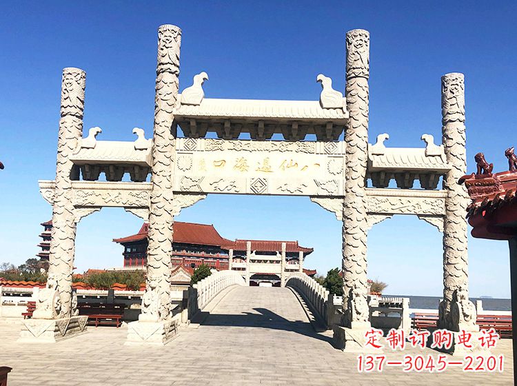 金华临夏石雕牌坊—打造国风精美雕塑