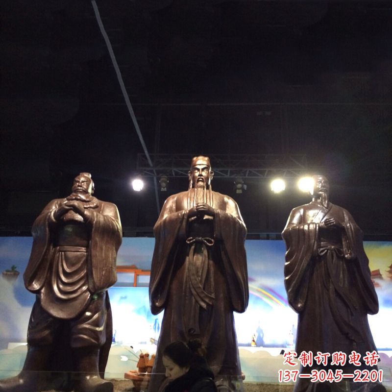 金华经典绝版,古代风靡,桃园三结义关羽雕塑