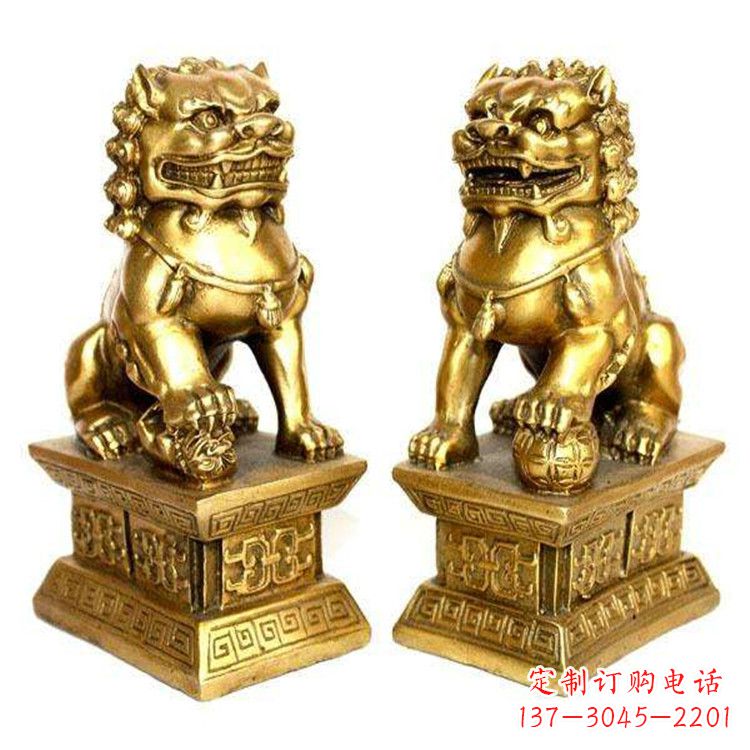 金华鎏金故宫狮子,精美而堂皇的雕塑