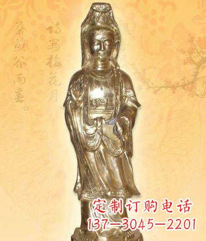 金华鎏金观世音菩萨雕塑,让你神马都不愁