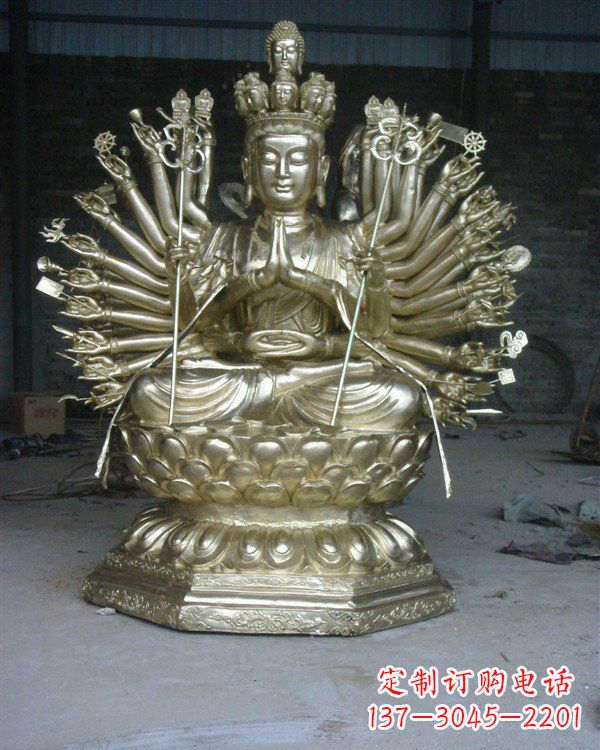金华精致的观音铜雕,给您精彩的佛教体验