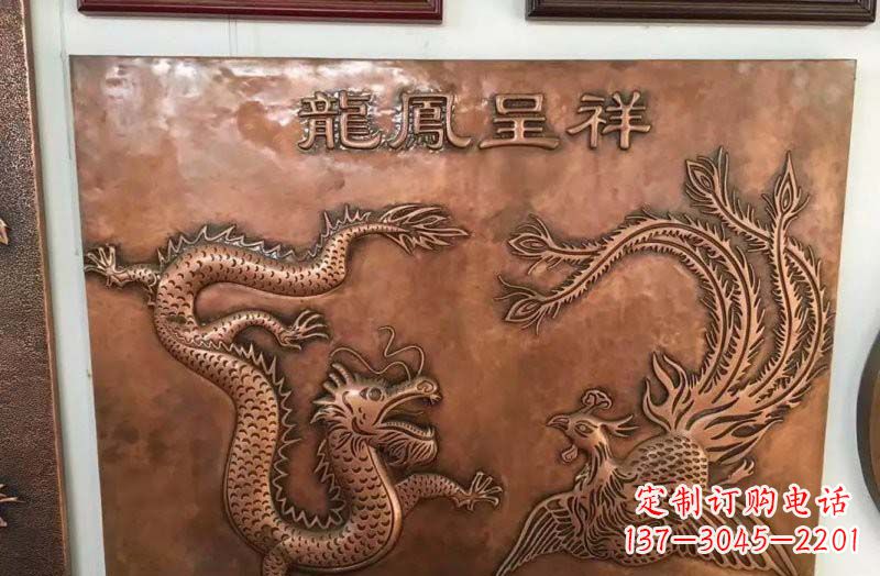 金华中领雕塑|传统铜雕龙凤精美雕塑