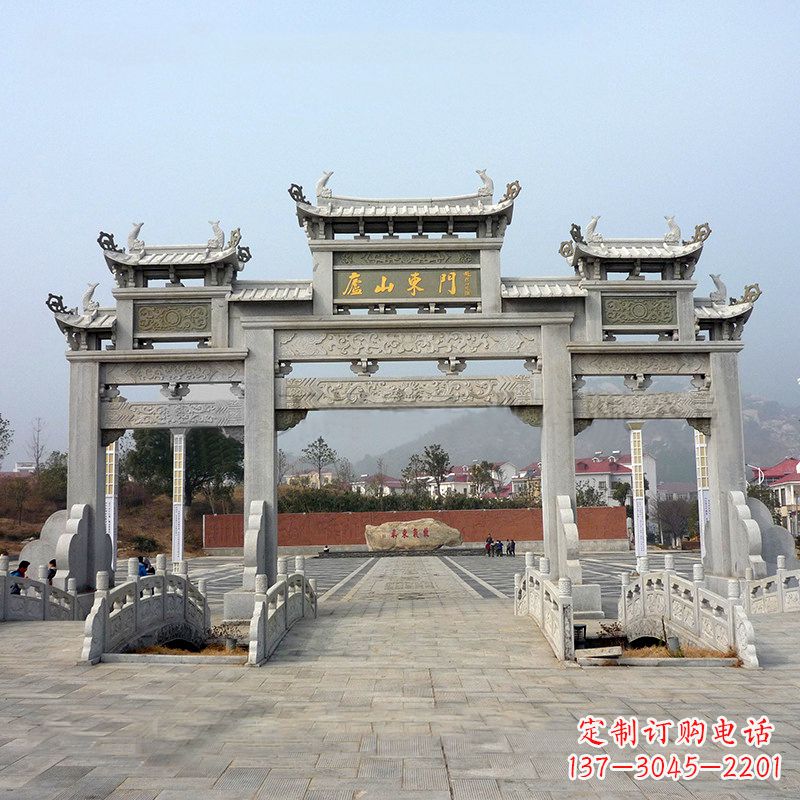 金华庐山大门石牌坊雕塑特色产品介绍
