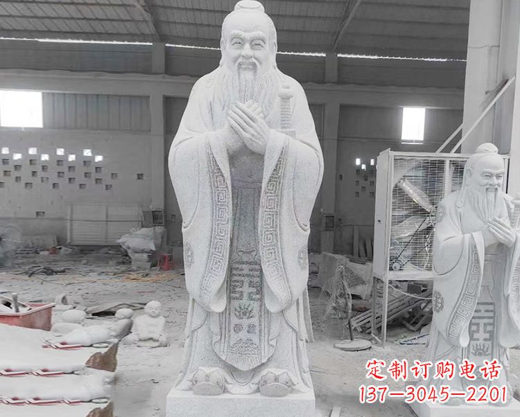 金华精美的孔子雕像,精雕细琢,彰显文明之美
