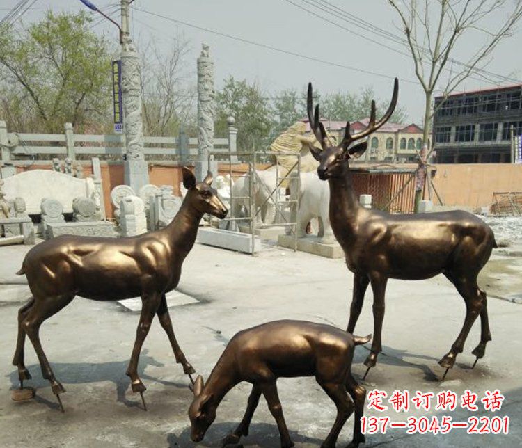 金华感受自然魅力的动物铜雕