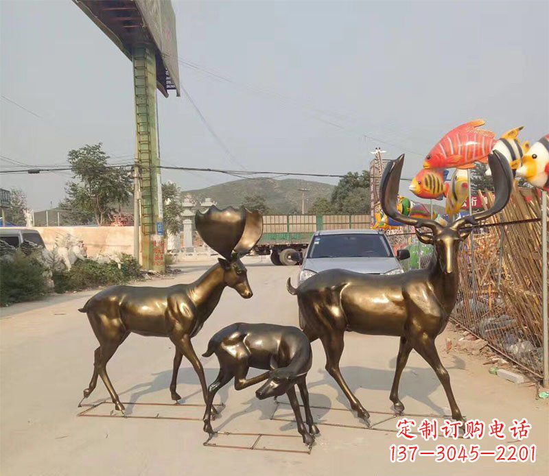 金华优雅古典风格的动物铜雕