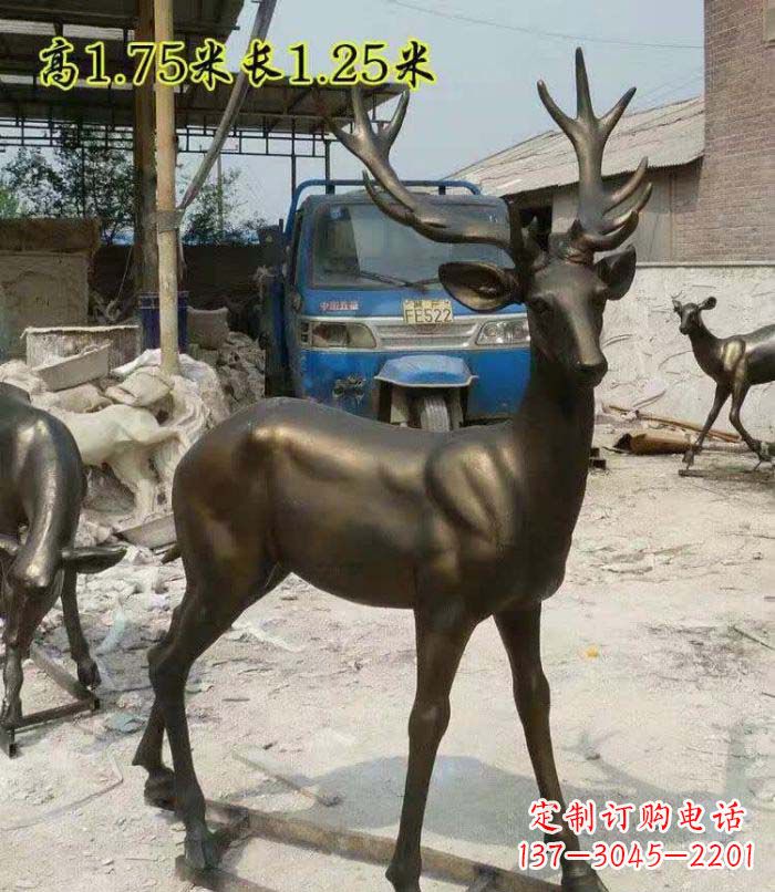 金华鹿铜雕塑