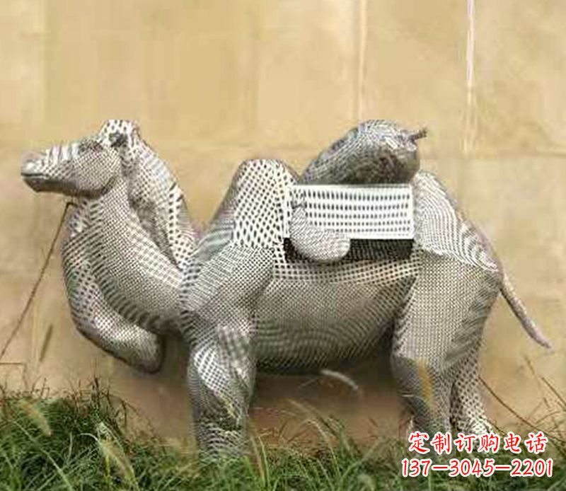 金华骆驼不锈钢户外雕塑