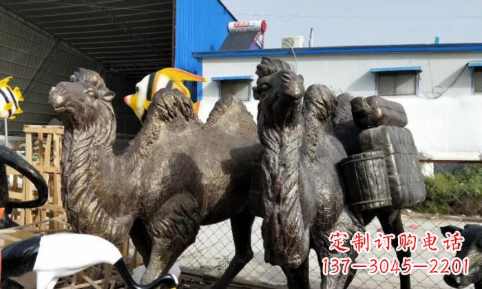 金华骆驼铜雕塑,刻画最精致的美丽