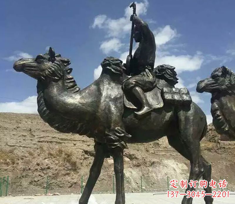 金华骆驼铜雕,雕塑定制制造商
