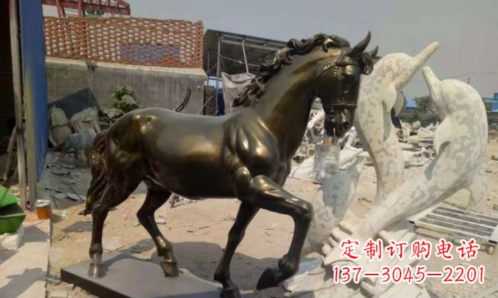 金华高品质马玻璃钢动物雕塑