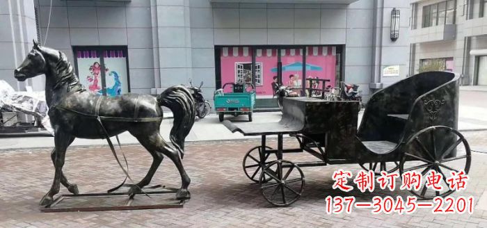 金华高质量马车景观铜雕