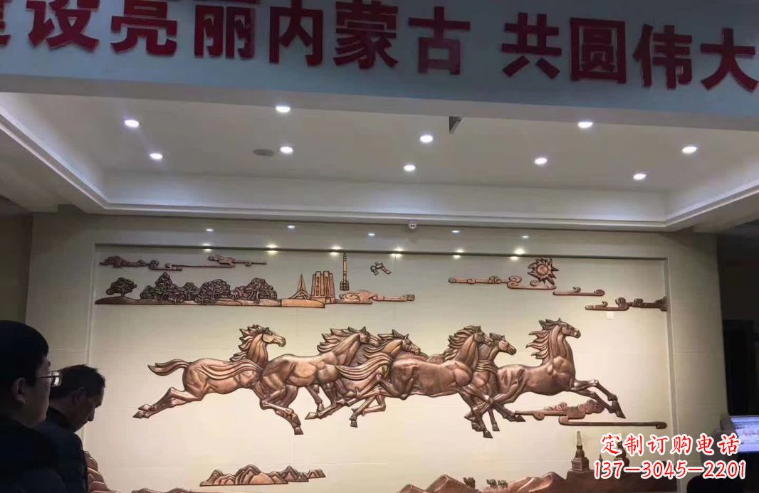 金华完美展示马到成功的铜马雕塑