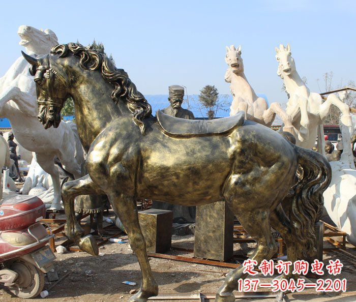 金华马动物铜雕塑——精致细腻的手工工艺