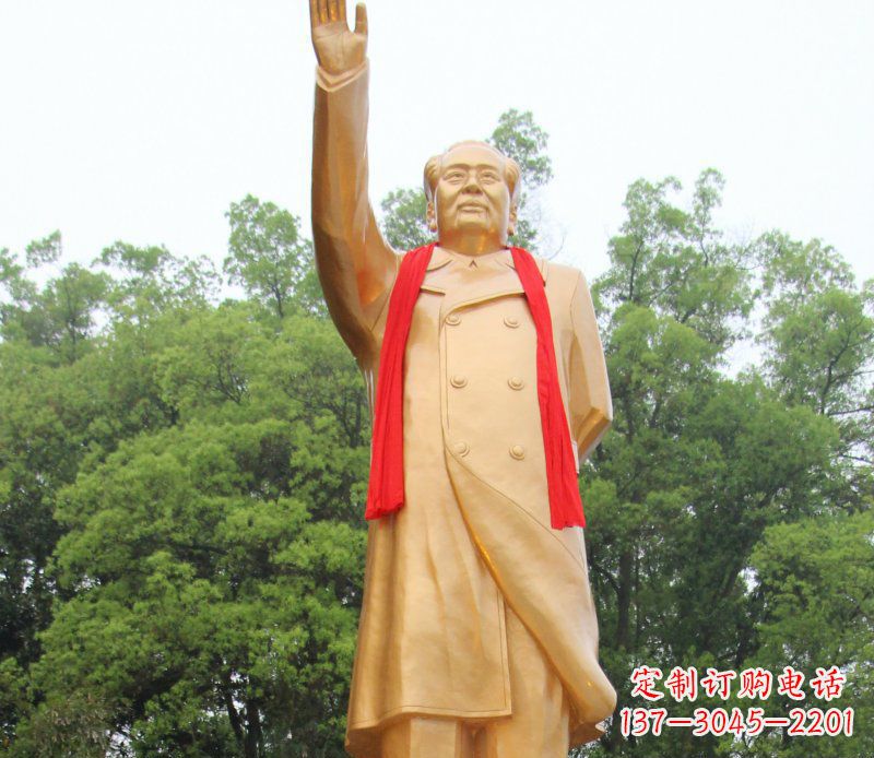 金华伟人毛主席铜雕,展现中国历史精神