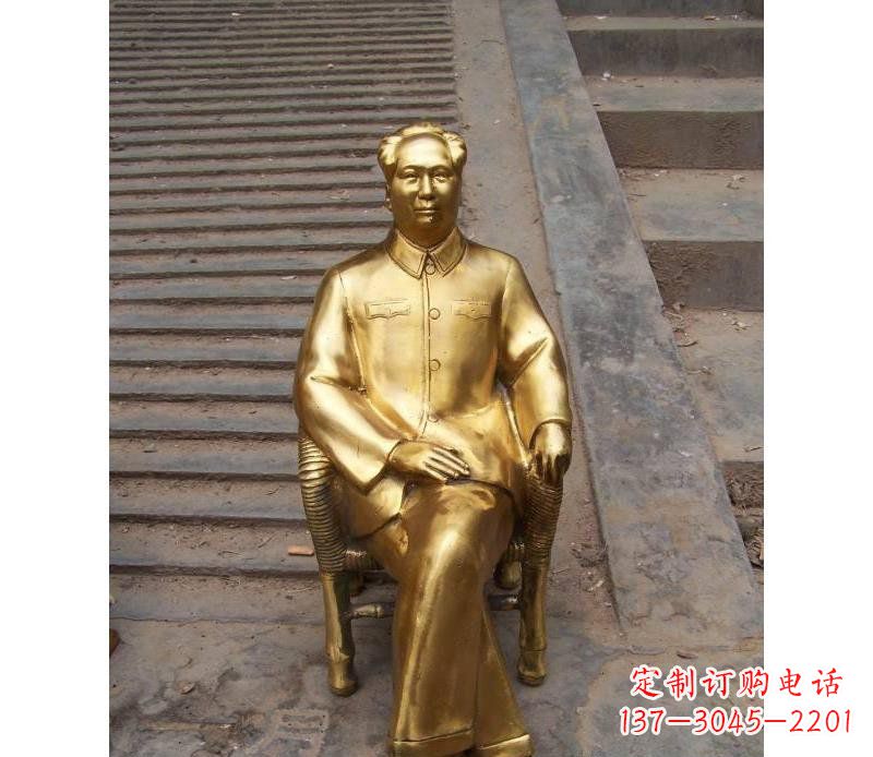 金华毛泽东伟人铜雕纪念像