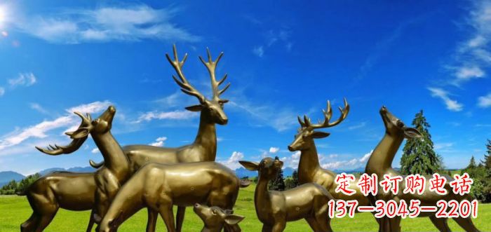 金华静谧之美,梅花鹿铜雕装点你的家