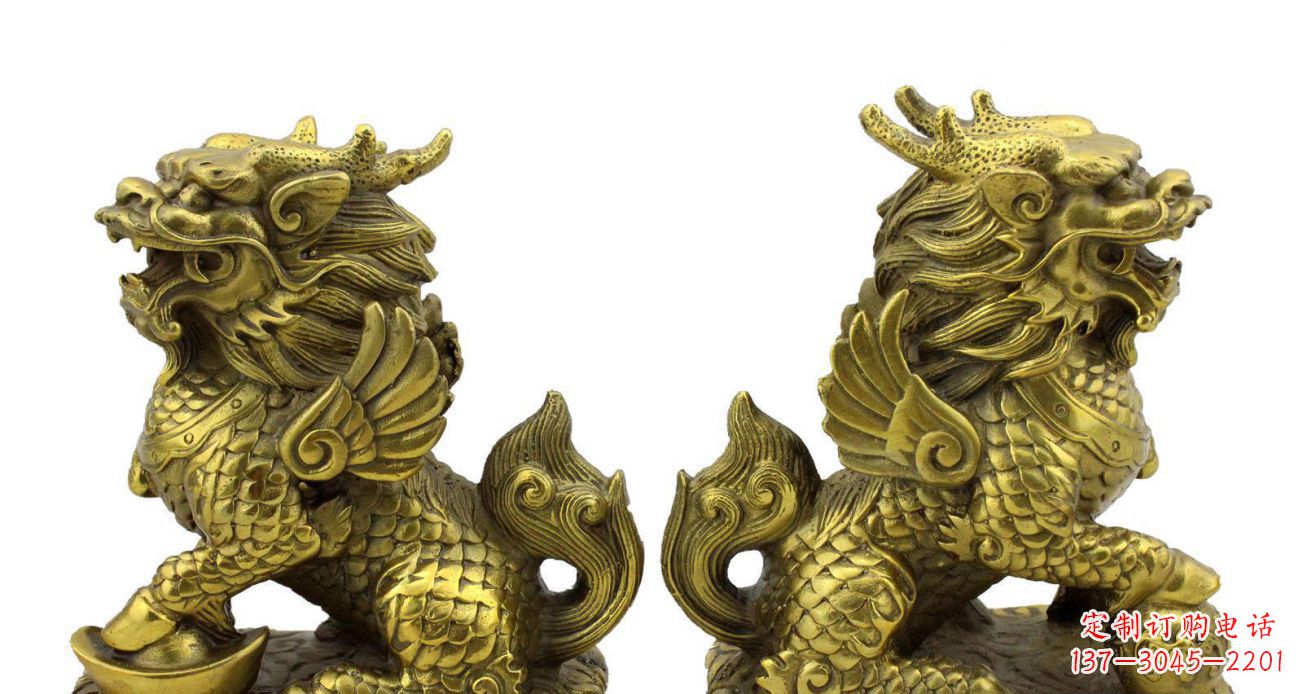 金华中领雕塑:艺术品级的麒麟铜雕