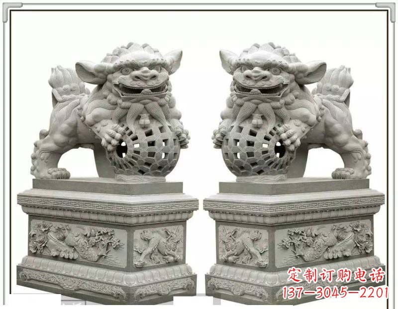 金华专业定制狮子石雕,传承文化之美