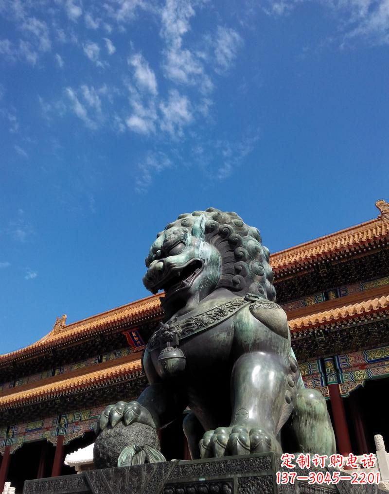 金华铜雕狮子,传承古典文化