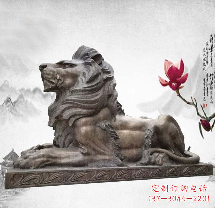 金华经典西洋欧式铜雕狮子