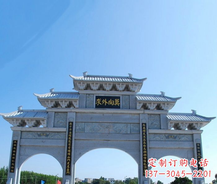 金华手工精美石牌坊雕塑,让您的空间更加美观!