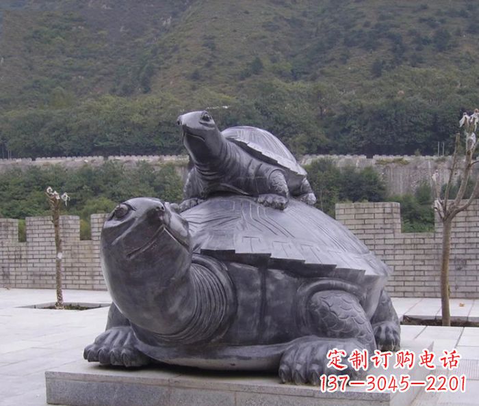 金华中领雕塑母子乌龟公园石雕