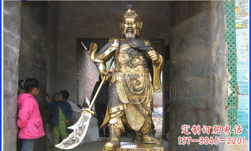 金华铸魂关公雕塑,让古老传说继续传承