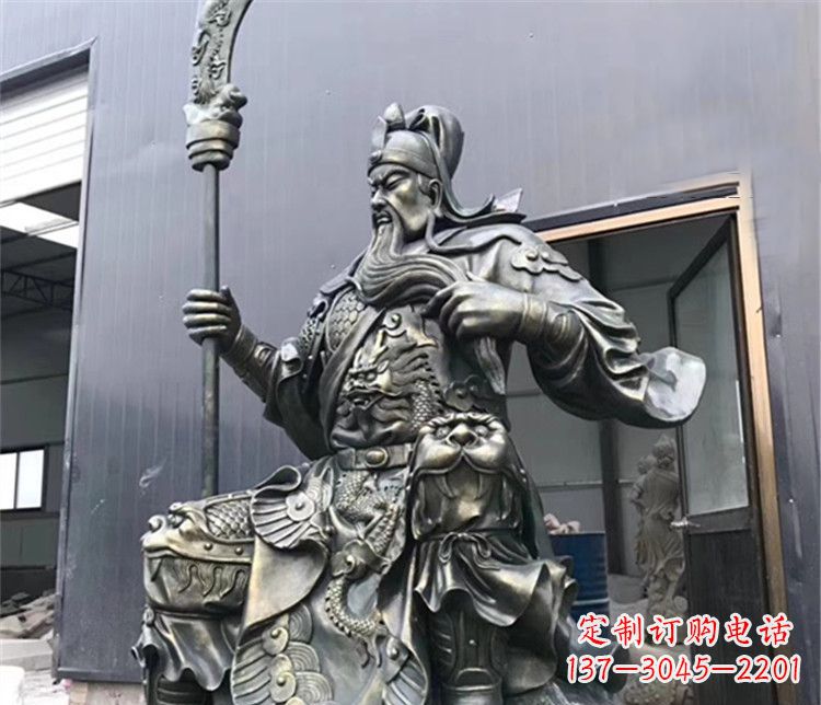 金华高雅典雅的关公铜雕