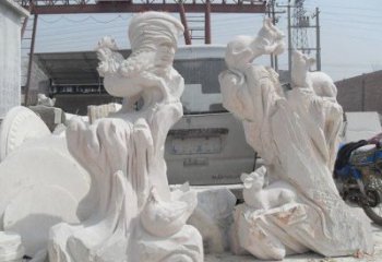 金华中领雕塑，打造古典唯美的汉白玉公鸡雕塑