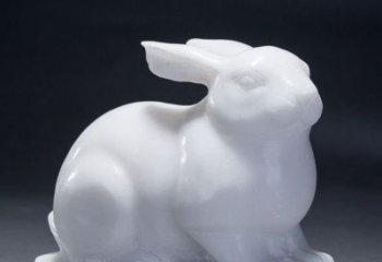 金华精致汉白玉兔子雕塑