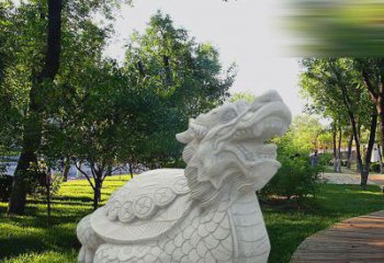 金华中领雕塑——汉白玉龙龟石雕