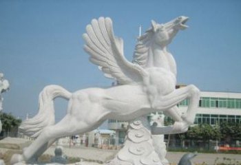 金华精美祥云飞马石雕，古朴大气