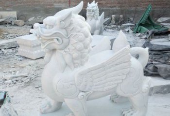 金华品质卓越的汉白玉独角兽雕塑