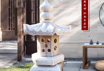 金华中领雕塑-经典经典汉白玉灯笼园林雕塑